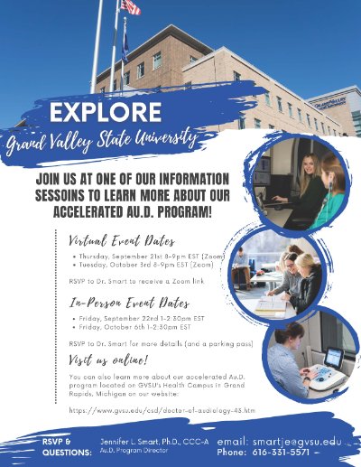 Accelerated Audiology (AU.D.) Program (Virtual Event)